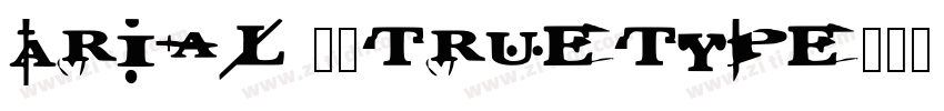 Arial 粗体(TrueType)字体转换